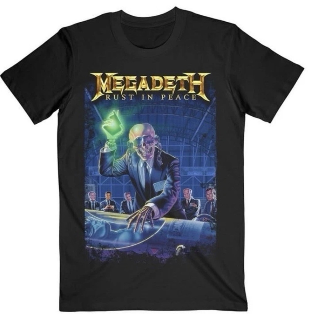 Megadeth Rust In Peace 30th Anniversary Graphic T-Shirt - Black